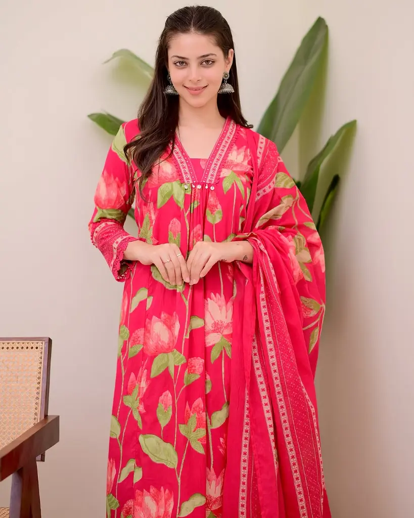 Pink-Floral-Printed-Cotton-A-Line-Suit-3-Piece-Set2.webp