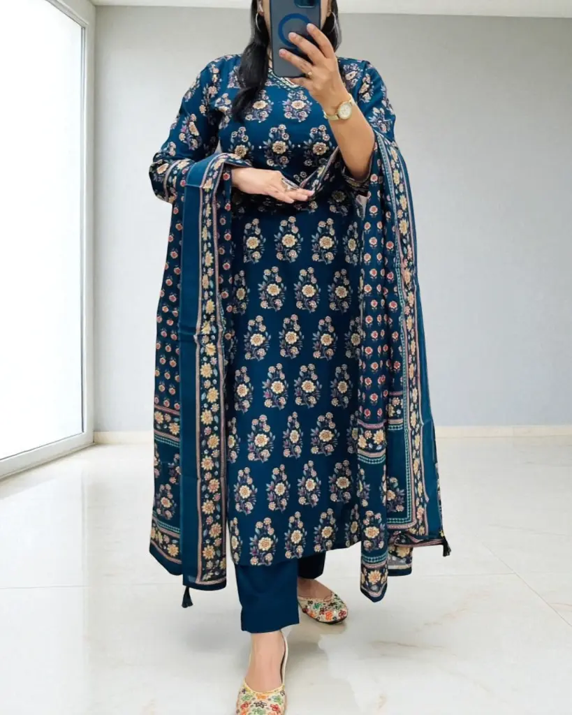 Floral-Printed-Cotton-Kurta-Set-with-Dupatta-Blue6.webp