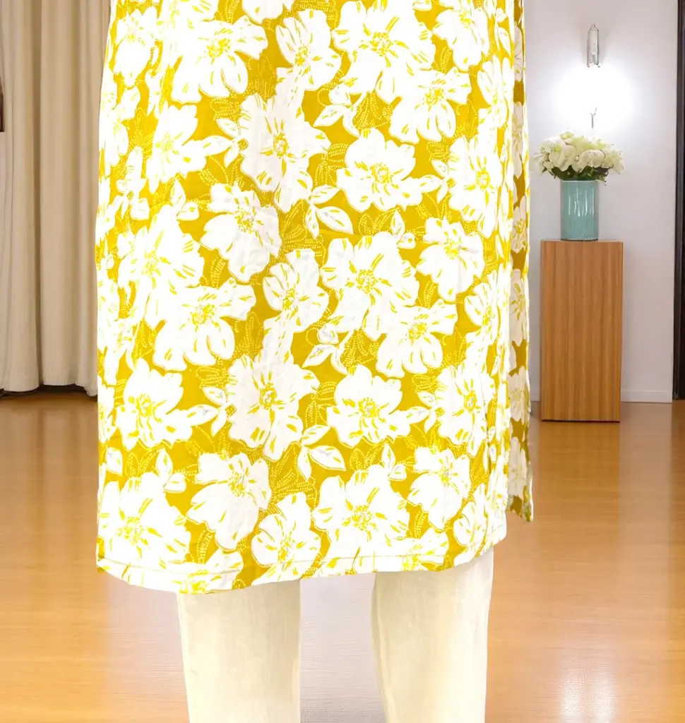 White-and-Yellow-Floral-Printed-Cotton-Kurti04.webp