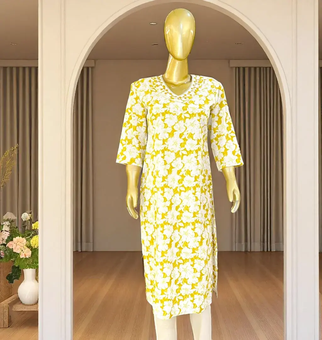 White-and-Yellow-Floral-Printed-Cotton-Kurti01.webp