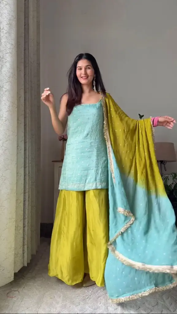 Mint-Green&Yellow-Embroidered-Chinon-Silk-Palazzo-Set2.webp