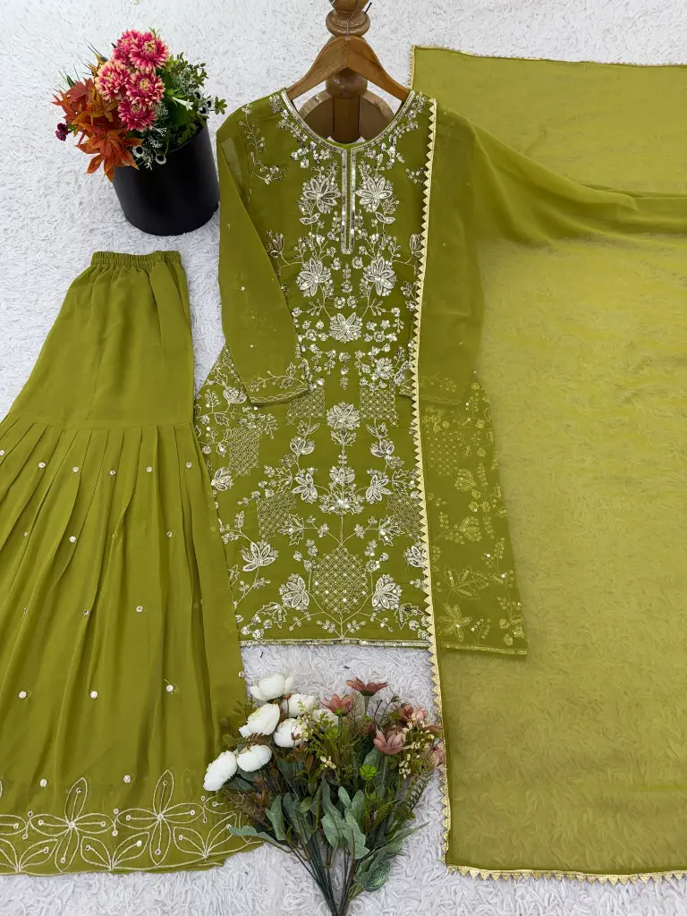 Embroidered-Floral-Pattern-Sharara-Suit-Set-Green1.webp