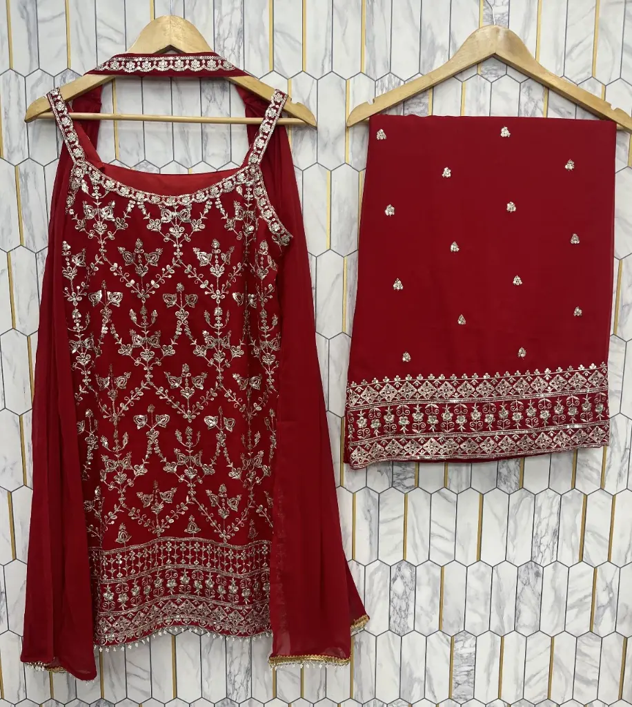 Red-Embroidered-Faux-Georgette-Palazzo-Set with-Sequins-&-Dupatta3.webp