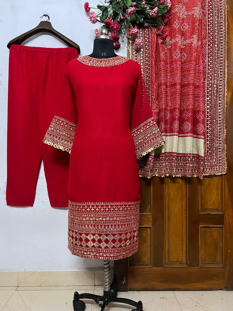 Red-Embroidered-Georgette-Kurti-Pant-Set6.webp