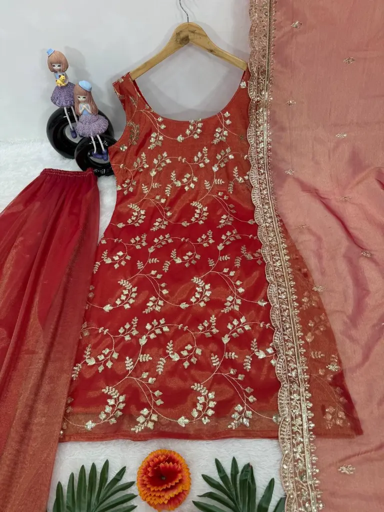 Embroidered-Sequin-Jimmy-Choo-Organza-Suit-Set-Rust3.webp