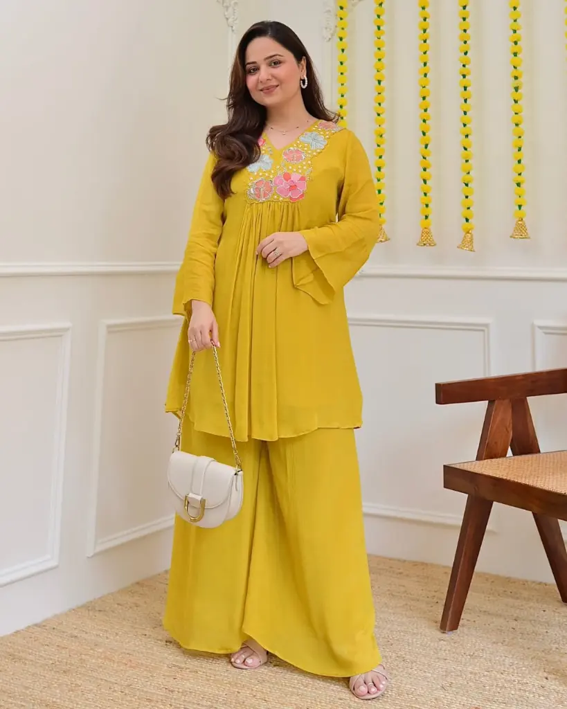 Festive-Pure-Georgette-Co-ord-Set-Yellow2.webp