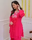 Festive-Pure-Georgette-Co-ord-Set-Magenta1.webp