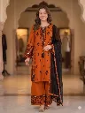 Designer-Rayon-Embroidered-Mirror-Effect-Top-Palazzo &-Georgette-Dupatta-Set-Rust3.webp