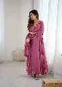 Fox-Georgette-Handwork-Gown-with-Crepe-Pants-and-Gota-Patti-Dupatta4.webp