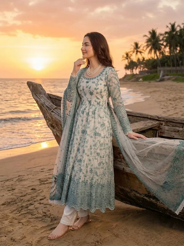 Faux-Georgette-Sequin-Embroidered-Anarkali-Kurta-Pant-Net-Dupatta-Set-Green3.webp