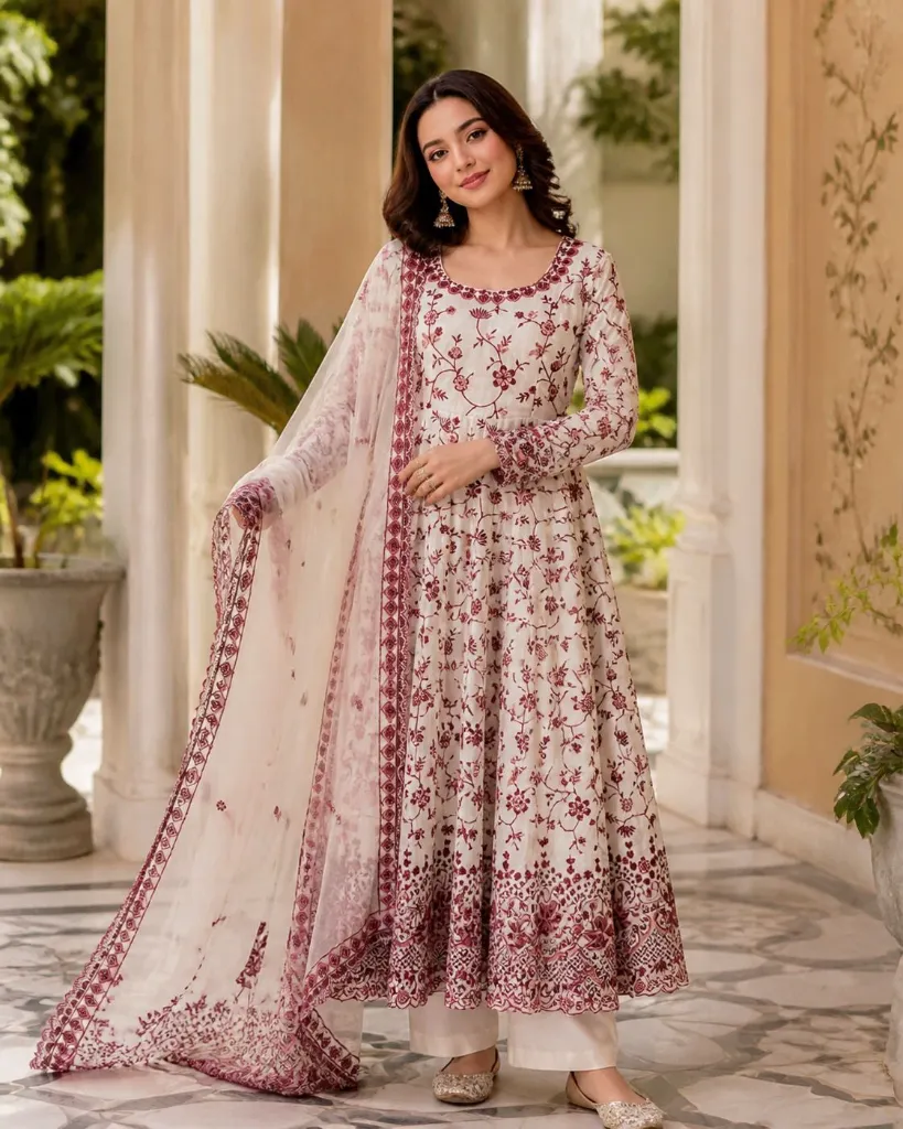 Faux-Georgette-Sequin-Embroidered-Anarkali-Kurta-Pant-Net-Dupatta-Set-Maroon3.webp