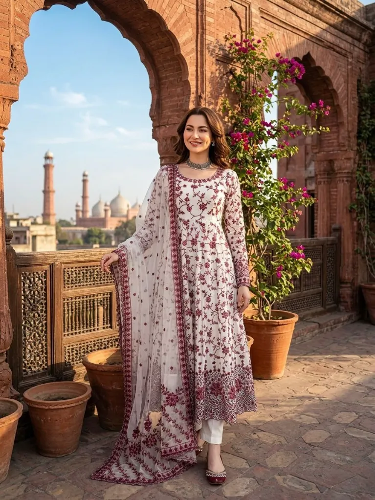 Faux-Georgette-Sequin-Embroidered-Anarkali-Kurta-Pant-Net-Dupatta-Set-Maroon1.webp