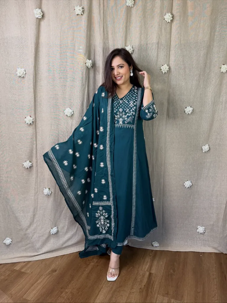 Pure-Cotton-Voluminous-A-Line-Embroidered-Kurta-Palazzo-Malmal-Dupatta-Set-Blue2.webp