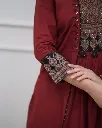 Pure-Cotton-60-60-A-Line-Machine-Printed-Kurta-Pant-Set-with-Adda-Work-Dual-Pockets-Maroon4.webp