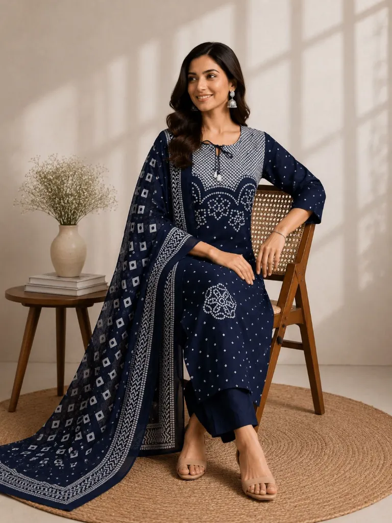 Pure-Cotton-60*60-Discharge-Print-Kurta-Pant-Set-with-Codi-Work-Side-Pocket-Blue4.webp