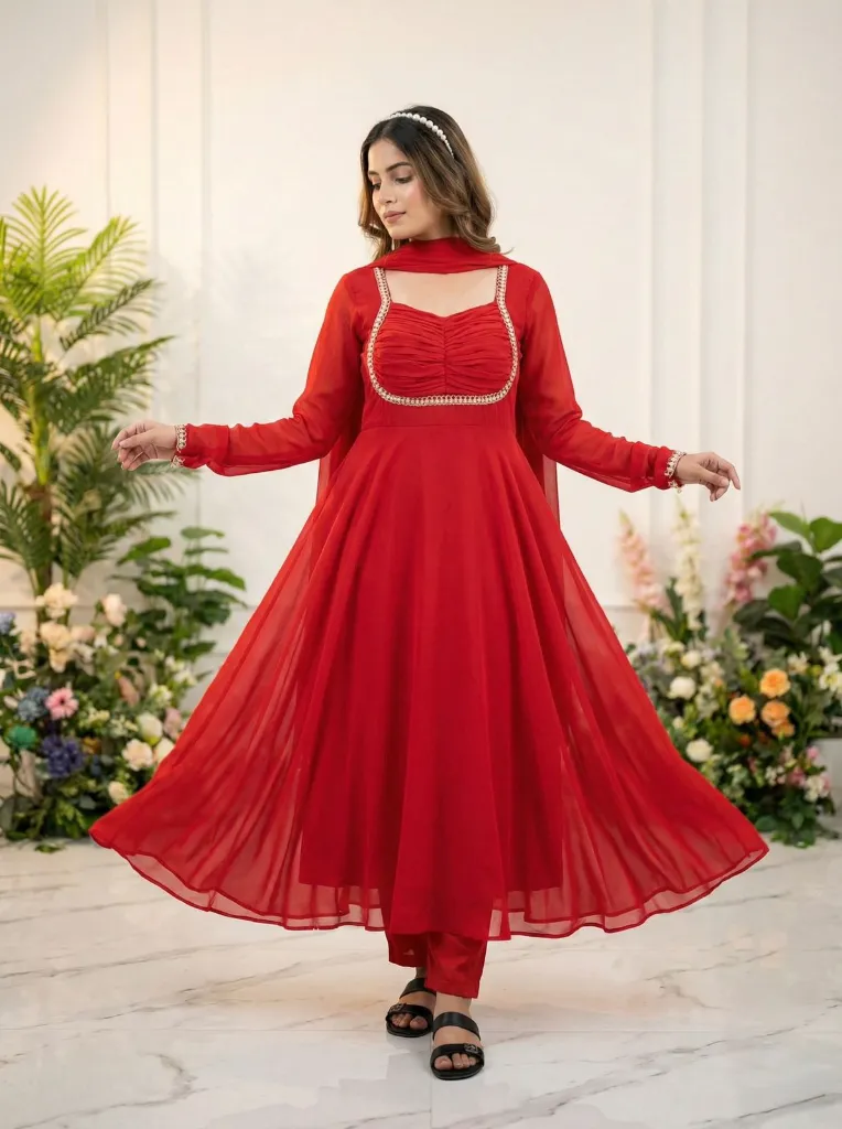 Fox-Georgett-9mm-Rainbow-Sequin-Gown-with-Crepe-Pants-and-Latkan-Dupatta-Red4.webp
