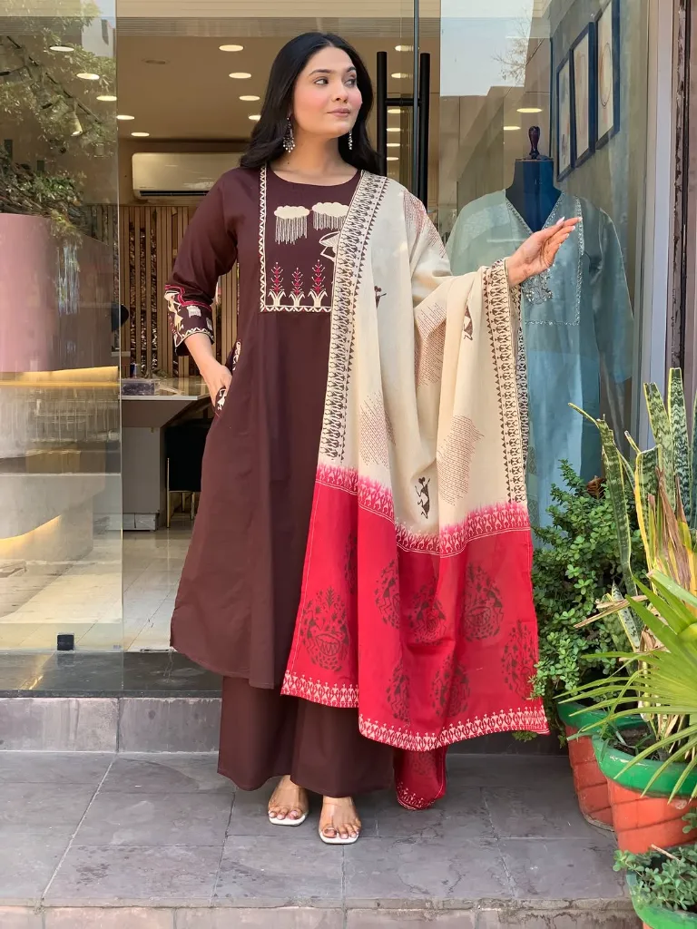 Pure-Cotton-Machine-Print-A-Line-Kurta-Pant-Set-with-Dual-Side-Pockets-Embroidery-Work2.webp