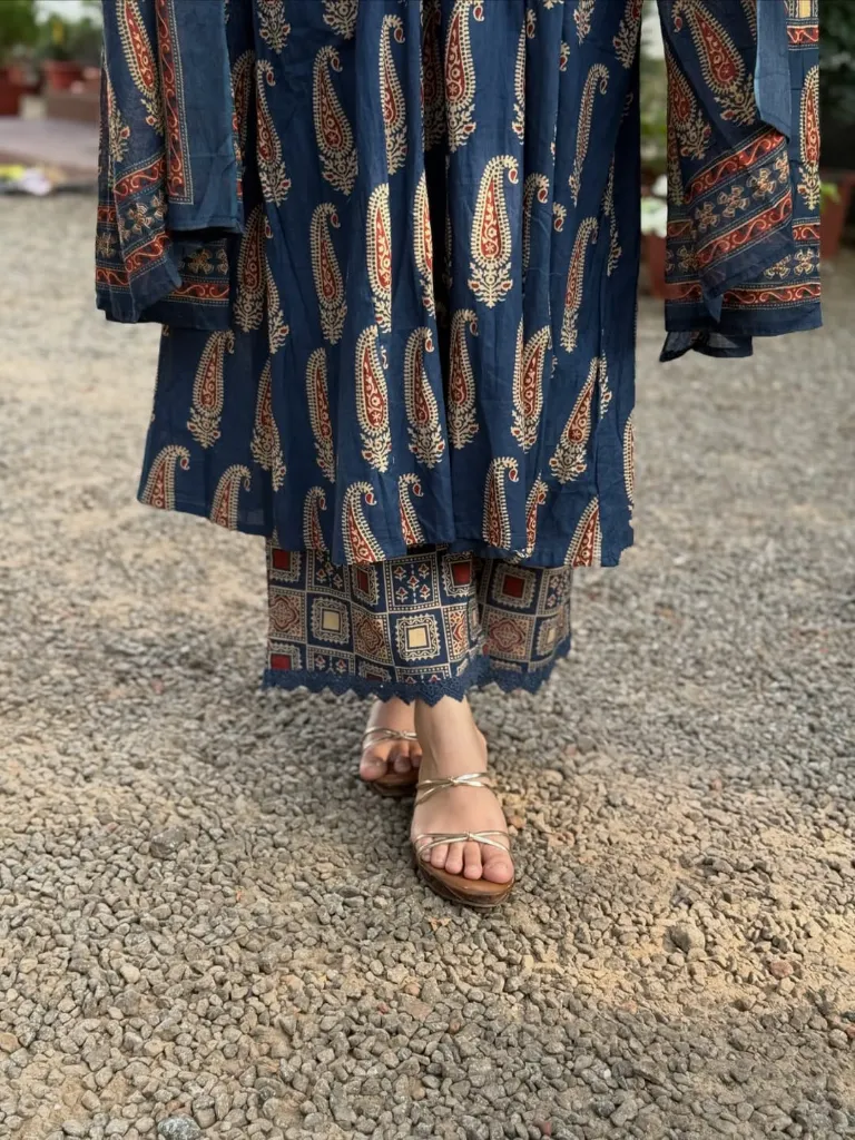 Jaipur-Pure-Cotton-60x60-Bagru-Print-A-Line-Kurta-Palazzo-Set-with-Original-Mirror-Work-Free-Modern-Gen-Z-Bracelet-Gift-blue4.webp