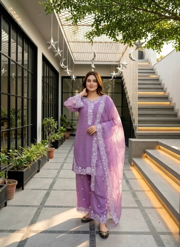 Heavy -Mal-Chanderi-Embroidered-Sequence-Work-Top-Palazzo &-Fancy-Cut-Work-Dupatta-Set-Purple1.webp
