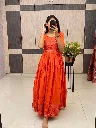 Summer-Special-Pure-Mul-Cotton-Flared-Gown-with-Heavy-Embroidery &-Back-Dori-Pattern-Rust2.webp