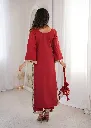 Natural-Crepe-Real-Mirror-Lace-Kurti-and-Pant-Set-with-Coordinated-Designer-Batwa-Red4.webp