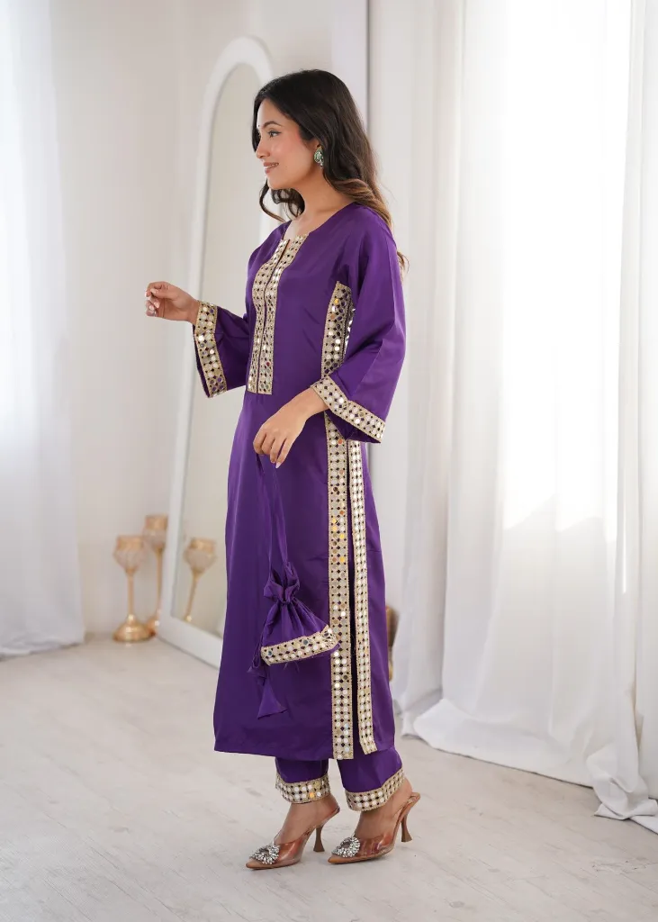 Natural-Crepe-Real-Mirror-Lace-Kurti-and-Pant-Set-with-Coordinated-Designer-Batwa-purple3.webp