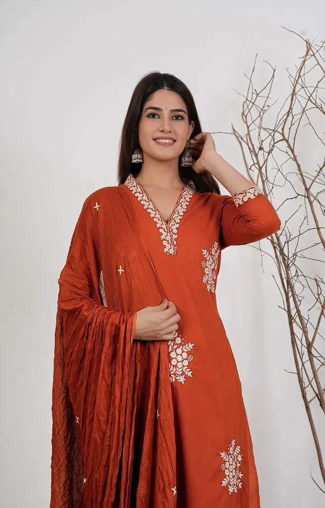 Roman-Fabric-Embroidered-Top-with-Matching-Pants-and-Chanderi-Silk-Dupatta-Set-Rust2.webp