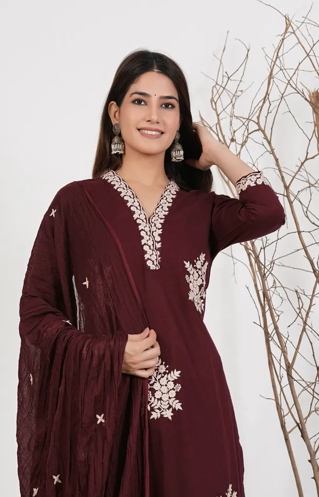 Roman-Fabric-Embroidered-Top-with-Matching-Pants-and-Chanderi-Silk-Dupatta-Set-Maroon3.webp