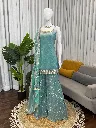 Exclusive Fendy Silk Thread and Sequence Embroidered Tunic, Matching Elastic Palazzo, and Border Work Dupatta 3-Piece Set5.webp