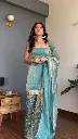 Exclusive Fendy Silk Thread and Sequence Embroidered Tunic, Matching Elastic Palazzo, and Border Work Dupatta 3-Piece Set2.webp