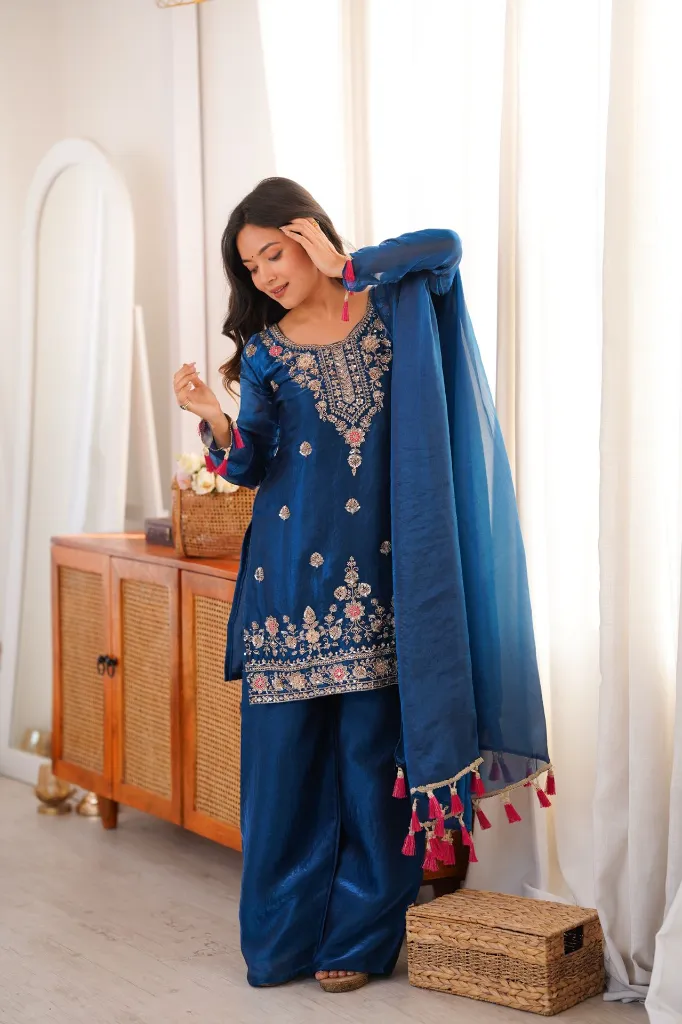 Royal-Blue-Fendi-Silk-Heavy-Beads,-Sequence,-and-Thread-Embroidered-Kurti-with-Palazzo-and-Latkan-Dupatta-Set5.webp