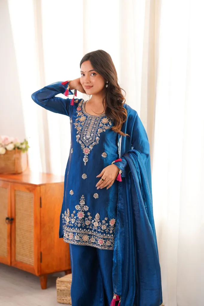 Royal-Blue-Fendi-Silk-Heavy-Beads,-Sequence,-and-Thread-Embroidered-Kurti-with-Palazzo-and-Latkan-Dupatta-Set4.webp