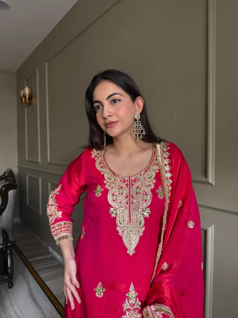 Most-Demanding-Fendi-Satin-Designer-Embroidered-Top,-Palazzo,-and-Dupatta-3-Piece-Suit-Set-Magenta2.webp