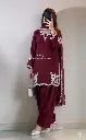 Designer-Roman-Cotton-Embroidered-Tunic,-Fully-Stitched-Farshi-Shalwar,-and-Tabby-Organza-Embroidered-Dupatta-3-Piece-Party-Wear-Set3.webp