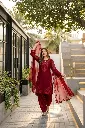 Heavy-Roman-Glass-Embroidered-Sequence-Kurti-with-Fancy-Cut-Work,-Plain-Palazzo,-and-Coordinated-Faux-Georgette-Dupatta-3-Piece-Suit-Set-Red2.webp