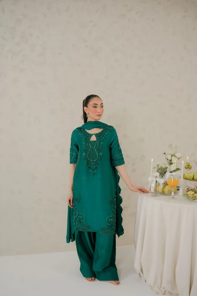 Heavy-Roman-Glass-Embroidered-Sequence-Kurti-with-Fancy-Cut-Work,-Plain-Palazzo,-and-Coordinated-Faux-Georgette-Dupatta-3-Piece-Suit-Set-Peacock4.webp