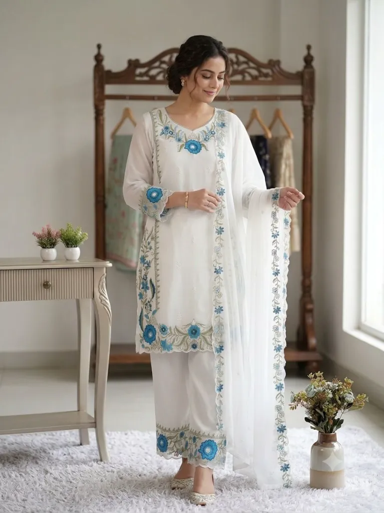 Fox-Georgette-Embroidered-Tunic,-Matching-Embroidered-Palazzo,-and-Dupatta-3-Piece-Suit-Set-Blue3.webp