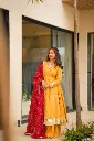 Pure-Soft-Chinon-Handmade-Gottapatti-Anarkali,-Full-Flair-Palazzo,-and-Bandhani-Cutwork-Dupatta-Set-Yellow2.webp