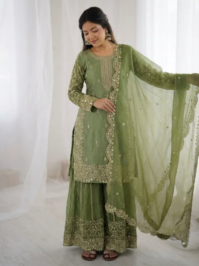 Premium-Fendy-Silk-Embroidered-Coding-and-Sequence-Work-Kurti,-Palazzo,-and-Lace-Border-Dupatta-3-Piece-Suit-Set-Green2.webp