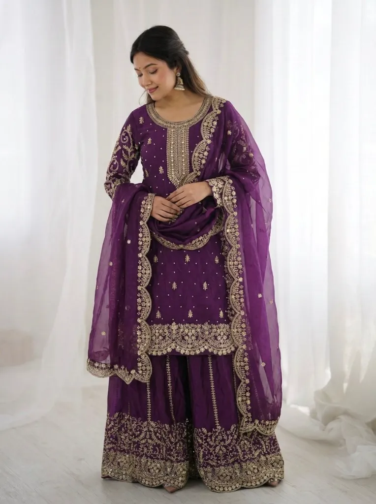 Premium-Fendy-Silk-Embroidered-Coding-and-Sequence-Work-Kurti,-Palazzo,-and-Lace-Border-Dupatta-3-Piece-Suit-Set-Purple2.webp