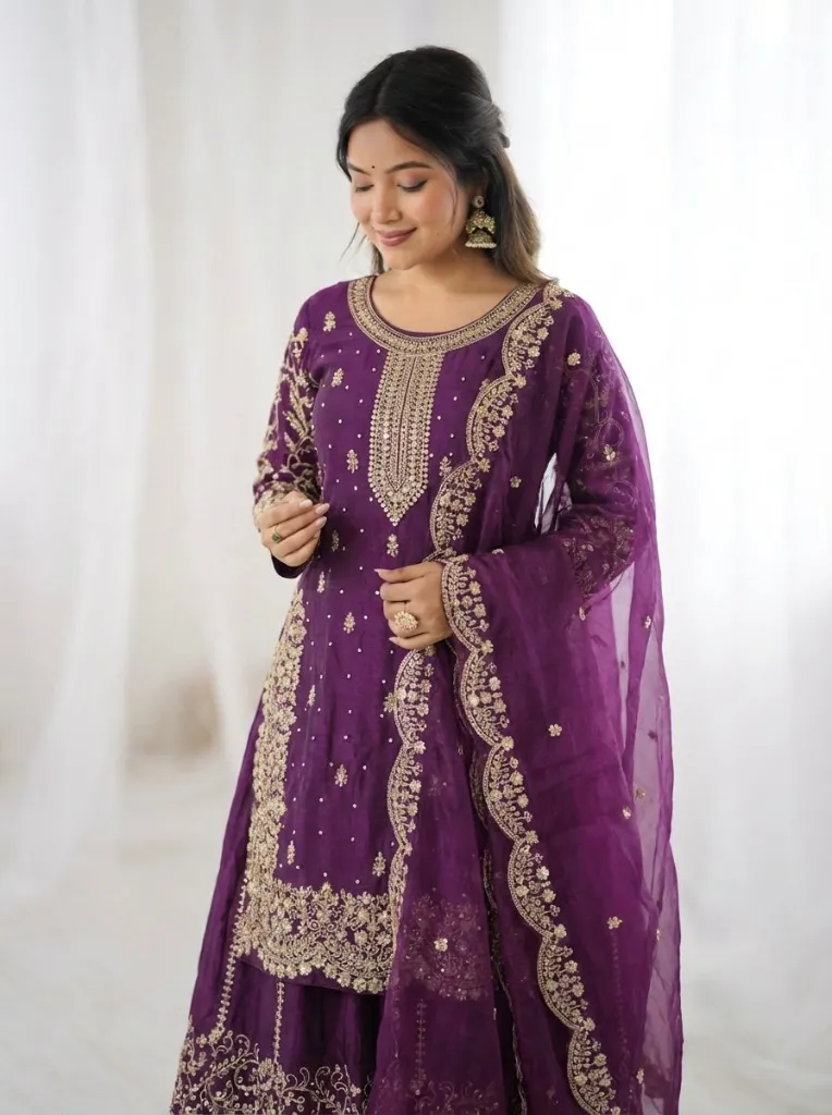Premium-Fendy-Silk-Embroidered-Coding-and-Sequence-Work-Kurti,-Palazzo,-and-Lace-Border-Dupatta-3-Piece-Suit-Set-Purple5.webp