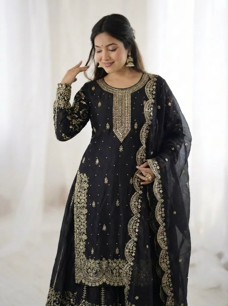 Premium-Fendy-Silk-Embroidered-Coding-and-Sequence-Work-Kurti,-Palazzo,-and-Lace-Border-Dupatta-3-Piece-Suit-Set-2-Black7.webp