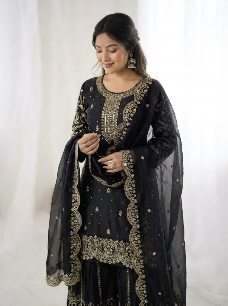 Premium-Fendy-Silk-Embroidered-Coding-and-Sequence-Work-Kurti,-Palazzo,-and-Lace-Border-Dupatta-3-Piece-Suit-Set-2-Black3.webp