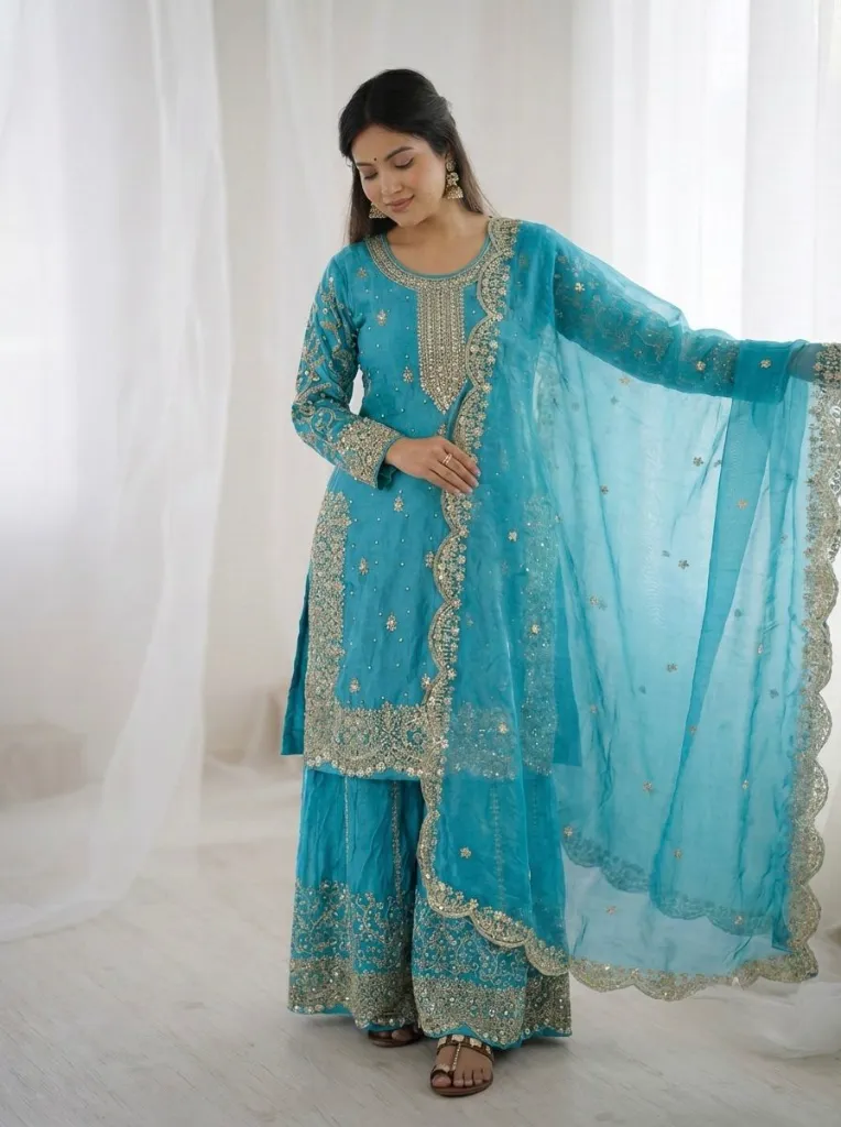 Premium-Fendy-Silk-Embroidered-Coding-and-Sequence-Work-Kurti,-Palazzo,-and-Lace-Border-Dupatta-3-Piece-Suit-Set-2-Blue3.webp