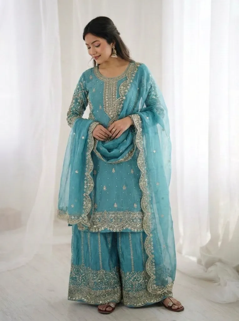 Premium-Fendy-Silk-Embroidered-Coding-and-Sequence-Work-Kurti,-Palazzo,-and-Lace-Border-Dupatta-3-Piece-Suit-Set-2-Blue5.webp