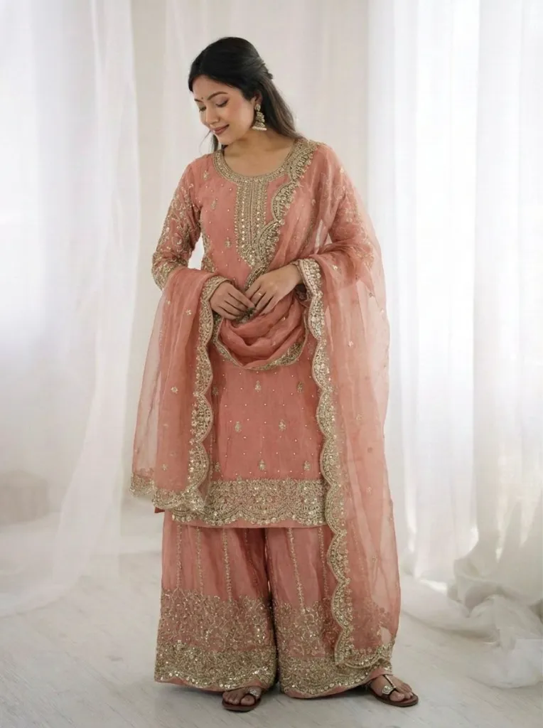 Premium-Fendy-Silk-Embroidered-Coding-and-Sequence-Work-Kurti,-Palazzo,-and-Lace-Border-Dupatta-3-Piece-Suit-Set-2-Peach3.webp