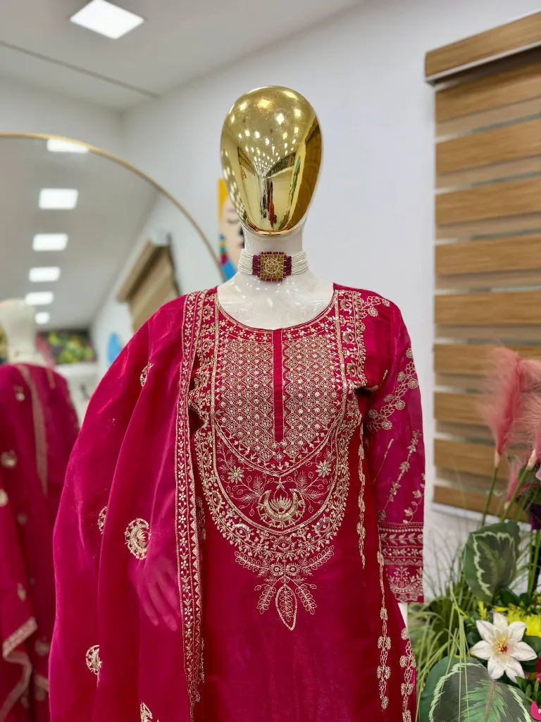 Premium-Jimmy-Choo-Fabric-Sequence-Embroidered-Round-Neck-Tunic,-High-Flair-Palazzo,-and-Coordinated-Dupatta-3-Piece-Suit-Set-Red2.webp