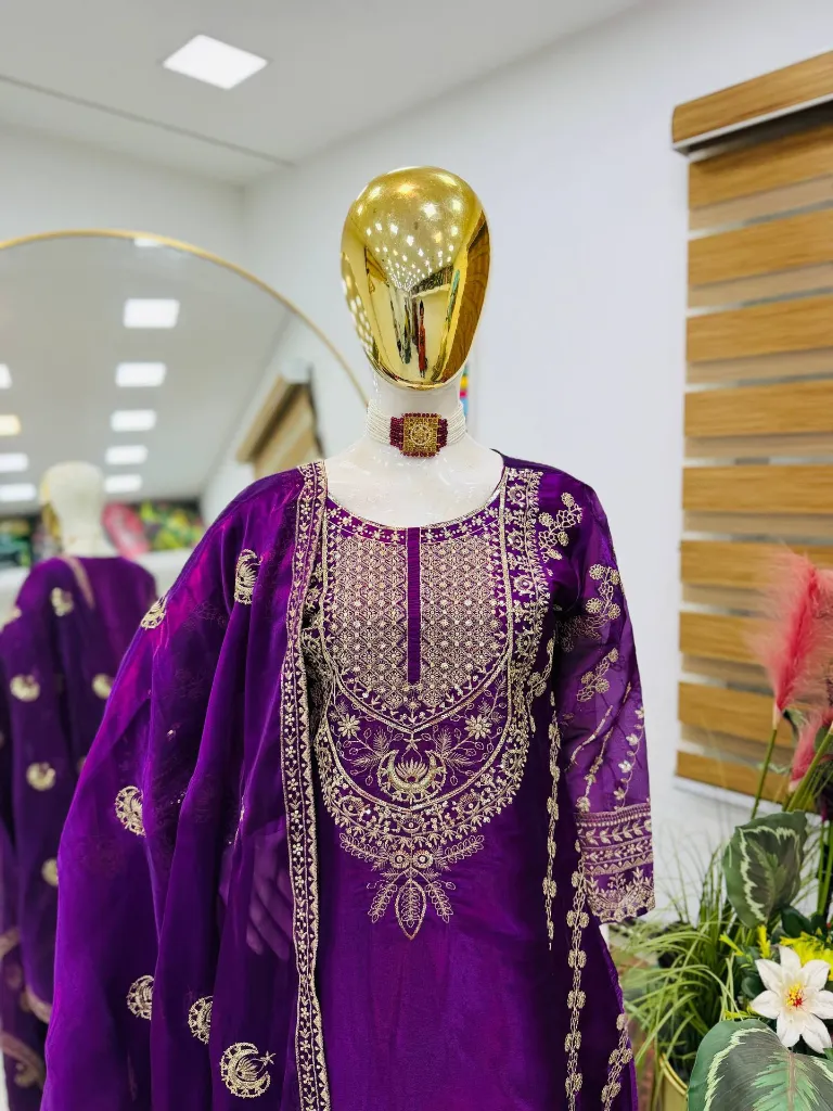 Premium-Jimmy-Choo-Fabric-Sequence-Embroidered-Round-Neck-Tunic,-High-Flair-Palazzo,-and-Coordinated-Dupatta-3-Piece-Suit-Set-Purple1.webp