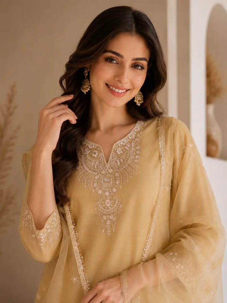 Premium-Cosmos-Fabric-Sequence-Embroidered-Tunic,-Matching-Free-Size-Palazzo,-and-Beautiful-Lace-Work-Organza-Dupatta-3-Piece-Festive-Set4.webp