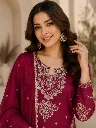 Premium-Fendy-Fabric-Heavily-Embroidered-Beads-and-Sequins-Kurti,-Matching-Free-Size-Palazzo,-and-Sequins-Border-Dupatta-3-Piece-Wedding-Luxury-Suit-Set-Majenta2.webp